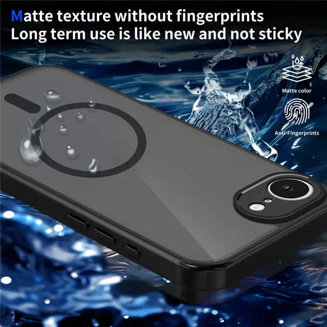 Coque iPhone 17e / 16e MagSafe Translucide VELVET | Skin-Touch