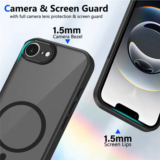 Coque iPhone 17e / 16e MagSafe Translucide VELVET | Skin-Touch
