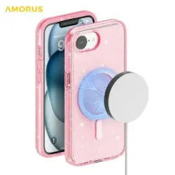 Coque iPhone 17e / 16e Pailletée Magnétique MagSafe