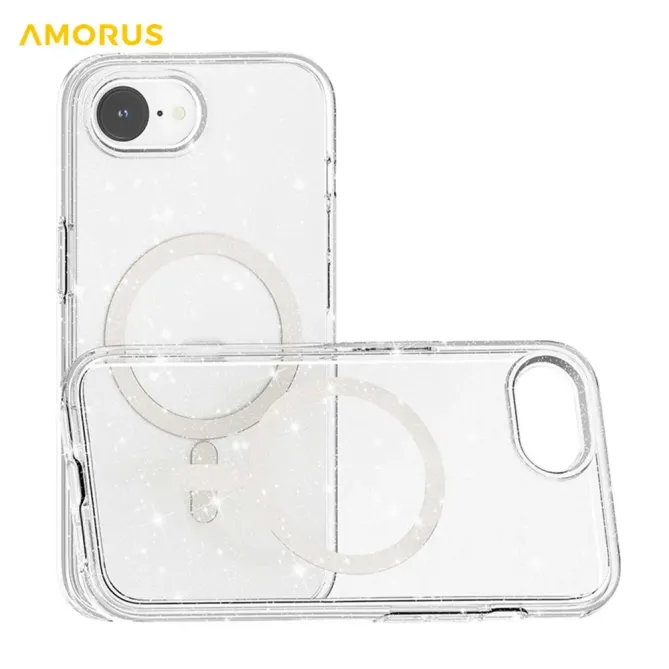 Coque iPhone 17e / 16e Pailletée Magnétique MagSafe