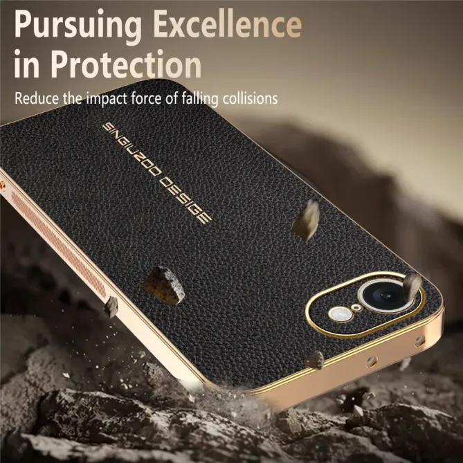 Coque iPhone 17e / 16e Simili Cuir Grainée | VENDÔME