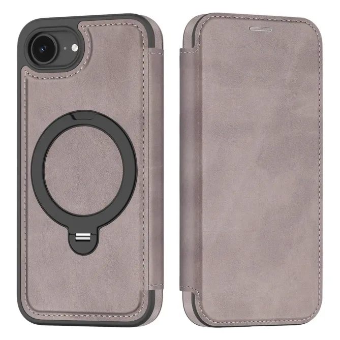 Housse iPhone 17e / 16e MagSafe avec Anneau Rotatif et RFID