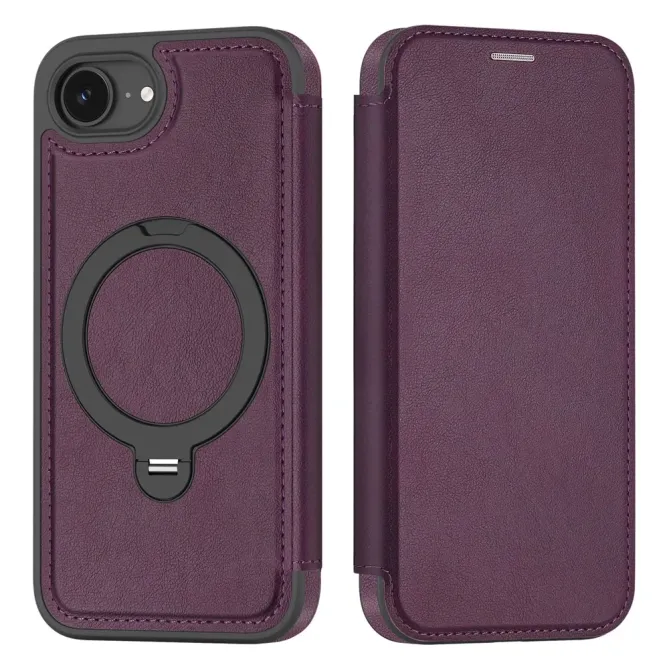 Housse iPhone 17e / 16e MagSafe avec Anneau Rotatif et RFID