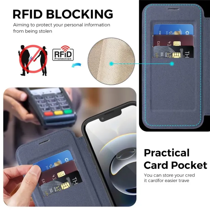 Housse iPhone 17e / 16e MagSafe avec Anneau Rotatif et RFID