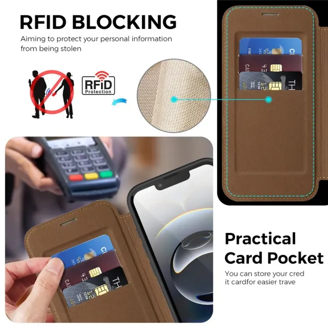 Housse iPhone 17e / 16e MagSafe avec Anneau Rotatif et RFID