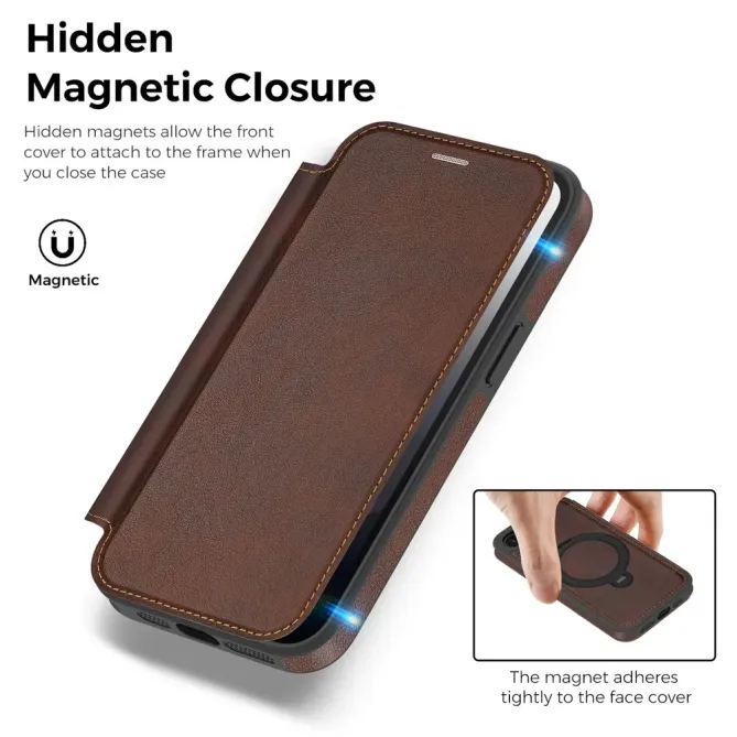 Housse iPhone 17e / 16e MagSafe avec Anneau Rotatif et RFID