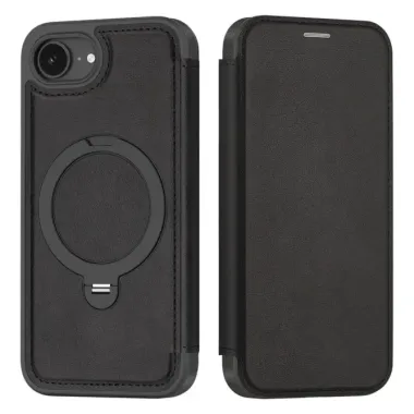 Housse iPhone 17e / 16e MagSafe avec Anneau Rotatif et RFID Noir - photo 38