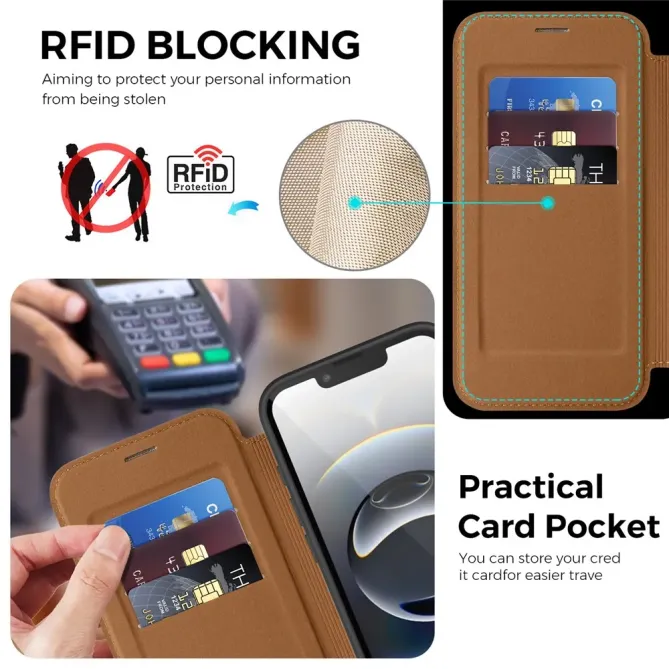Housse iPhone 17e / 16e MagSafe avec Anneau Rotatif et RFID