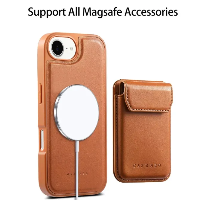 Coque iPhone 17e / 16e Modulaire MagSafe avec Porte-Cartes Détachable