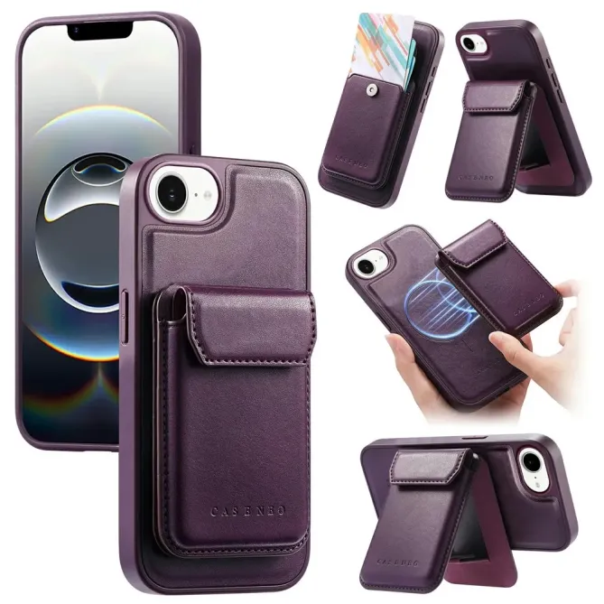 Coque iPhone 17e / 16e Modulaire MagSafe avec Porte-Cartes Détachable