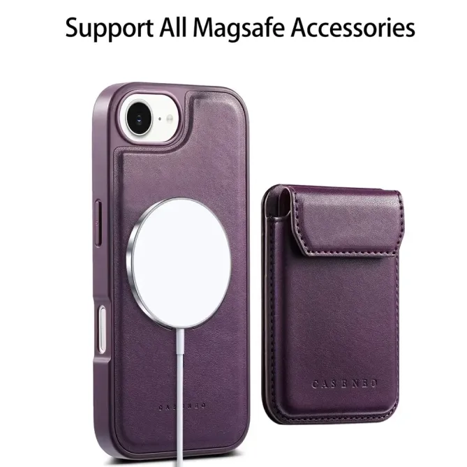 Coque iPhone 17e / 16e Modulaire MagSafe avec Porte-Cartes Détachable