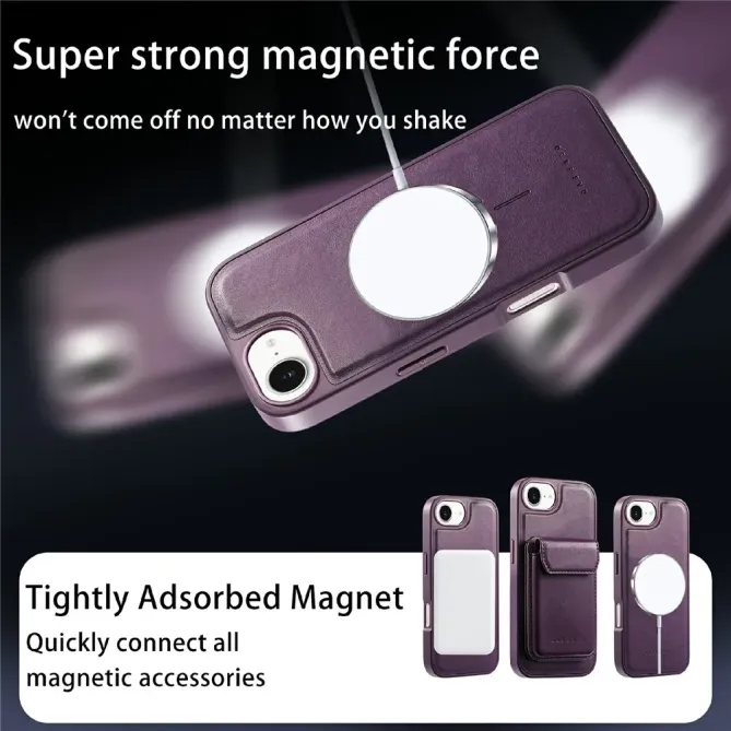 Coque iPhone 17e / 16e Modulaire MagSafe avec Porte-Cartes Détachable