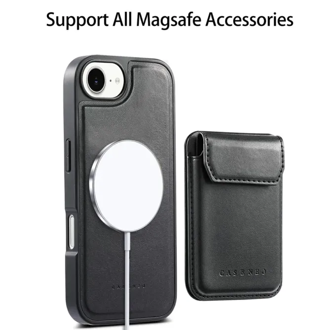 Coque iPhone 17e / 16e Modulaire MagSafe avec Porte-Cartes Détachable