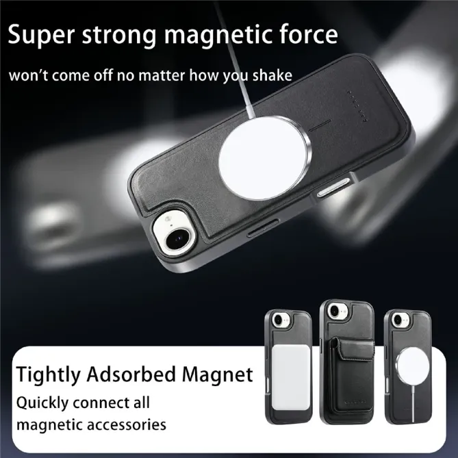 Coque iPhone 17e / 16e Modulaire MagSafe avec Porte-Cartes Détachable