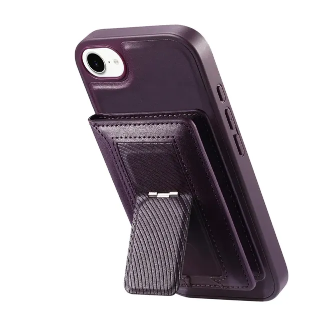 Coque iPhone 17e / 16e Magnétique Détachable avec Porte-Cartes et Support