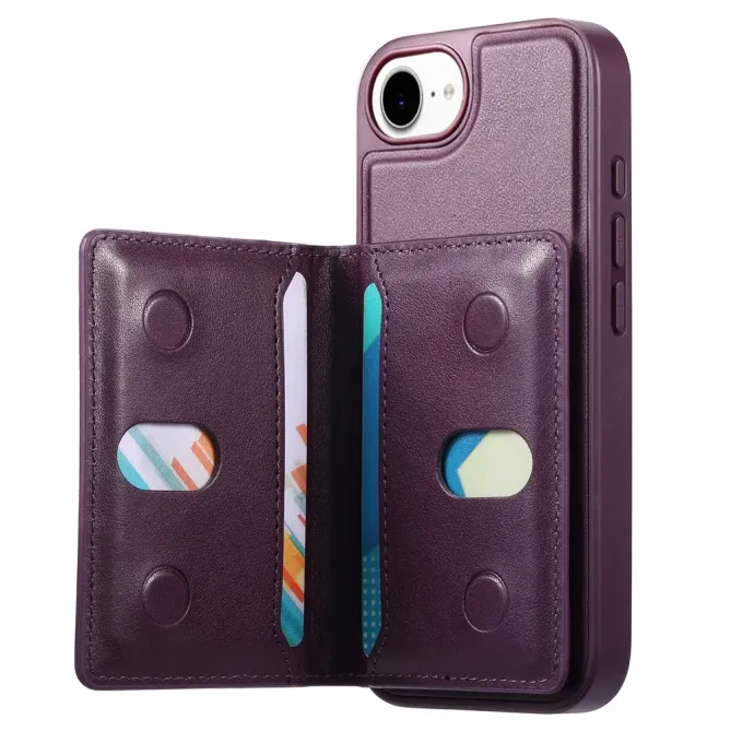 Coque iPhone 17e / 16e Magnétique Détachable avec Porte-Cartes et Support