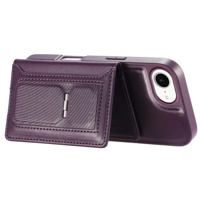 Coque iPhone 17e / 16e Magnétique Détachable avec Porte-Cartes et Support