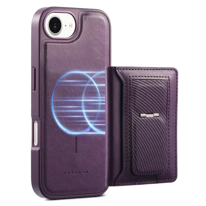 Coque iPhone 17e / 16e Magnétique Détachable avec Porte-Cartes et Support