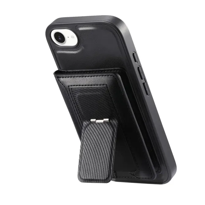 Coque iPhone 17e / 16e Magnétique Détachable avec Porte-Cartes et Support