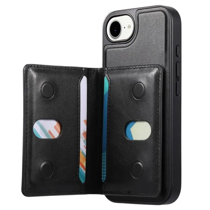 Coque iPhone 17e / 16e Magnétique Détachable avec Porte-Cartes et Support