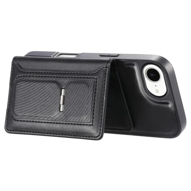 Coque iPhone 17e / 16e Magnétique Détachable avec Porte-Cartes et Support