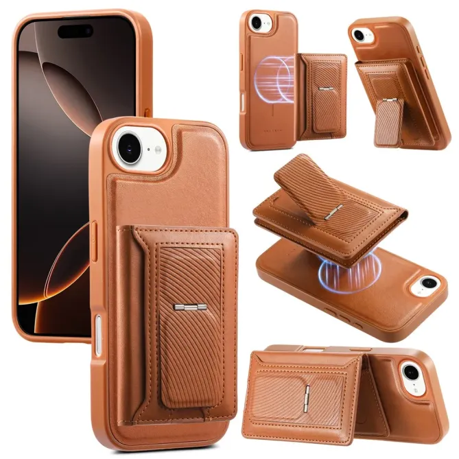 Coque iPhone 17e / 16e Magnétique Détachable avec Porte-Cartes et Support