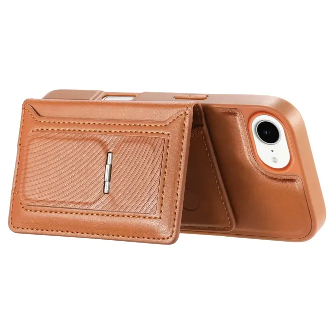 Coque iPhone 17e / 16e Magnétique Détachable avec Porte-Cartes et Support