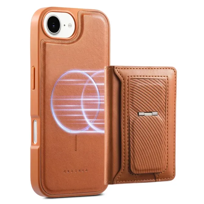 Coque iPhone 17e / 16e Magnétique Détachable avec Porte-Cartes et Support