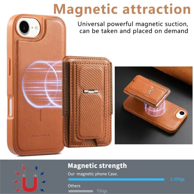 Coque iPhone 17e / 16e Porte-carte Détachable et Support Magnétique
