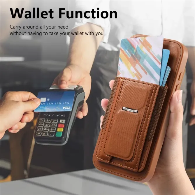 Coque iPhone 17e / 16e Porte-carte Détachable et Support Magnétique