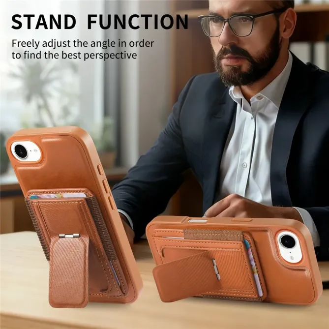 Coque iPhone 17e / 16e Porte-carte Détachable et Support Magnétique