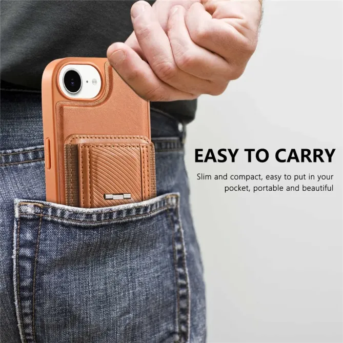Coque iPhone 17e / 16e Porte-carte Détachable et Support Magnétique