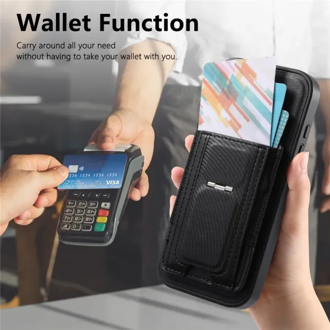 Coque iPhone 17e / 16e Porte-carte Détachable et Support Magnétique
