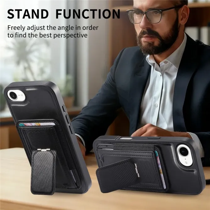 Coque iPhone 17e / 16e Porte-carte Détachable et Support Magnétique
