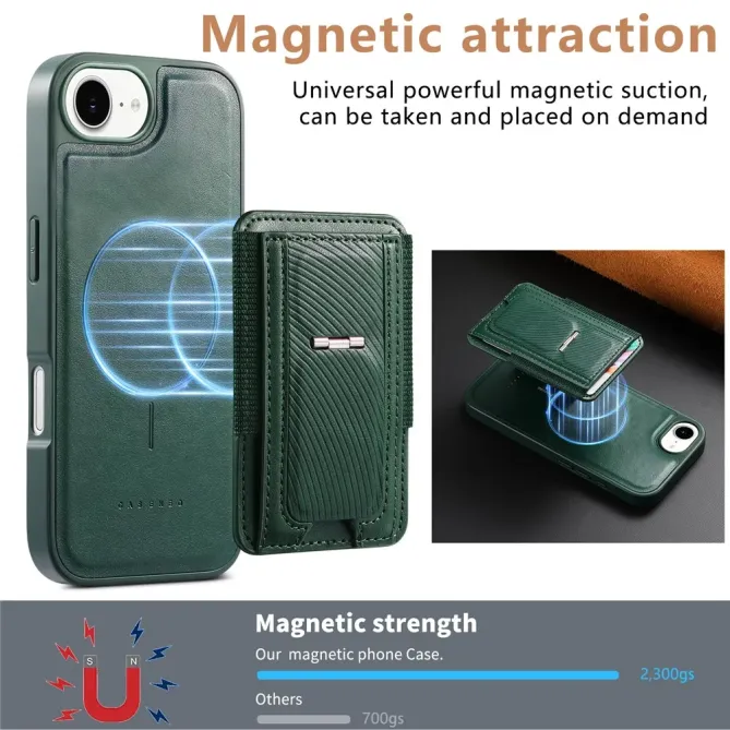 Coque iPhone 17e / 16e Porte-carte Détachable et Support Magnétique