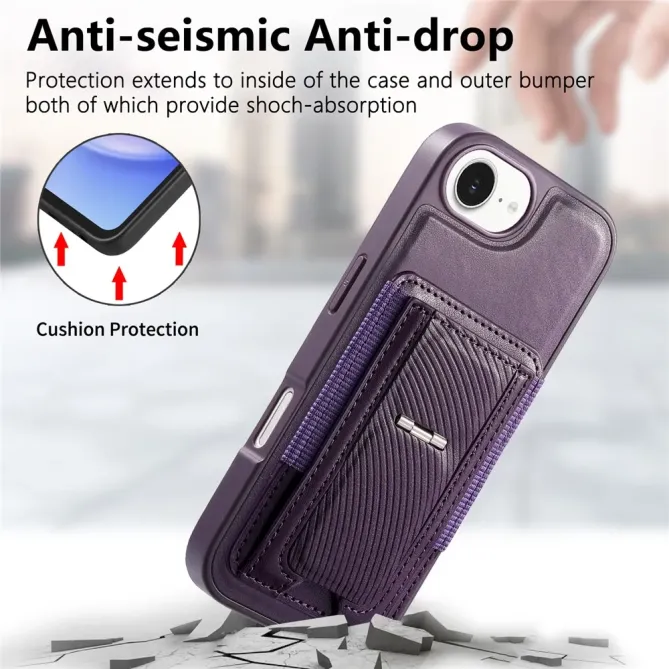 Coque iPhone 17e / 16e Porte-carte Détachable et Support Magnétique