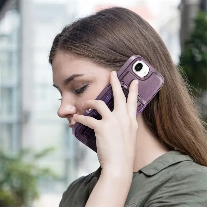 Coque iPhone 17e / 16e Porte-carte Détachable et Support Magnétique