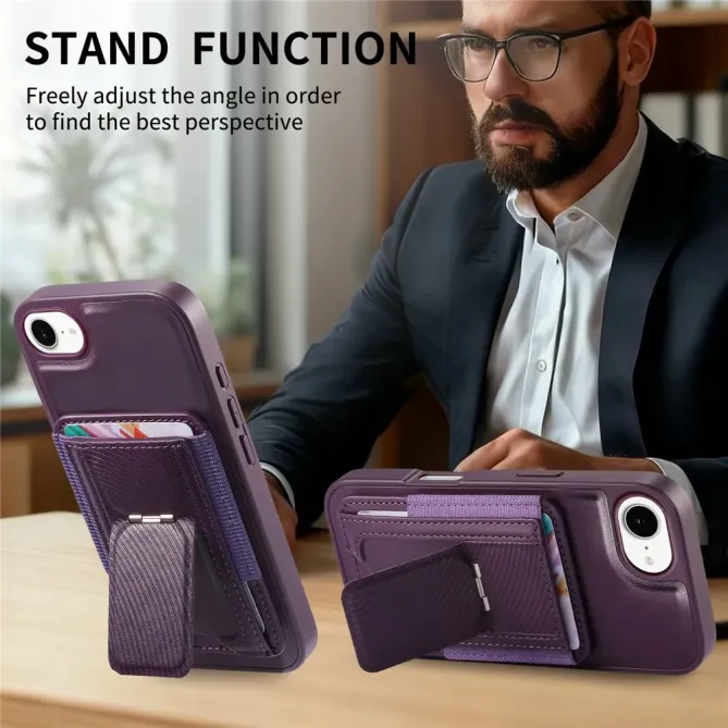 Coque iPhone 17e / 16e Porte-carte Détachable et Support Magnétique