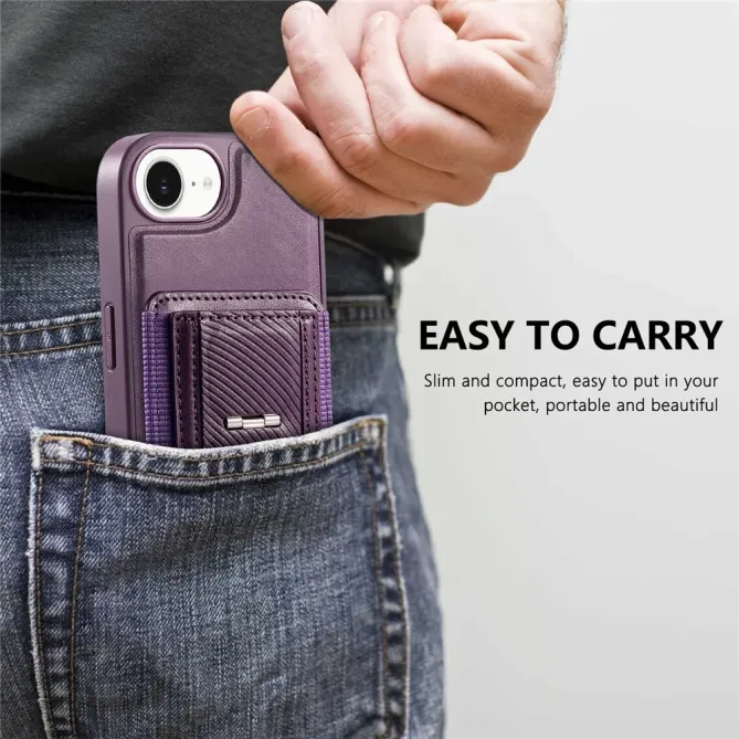 Coque iPhone 17e / 16e Porte-carte Détachable et Support Magnétique