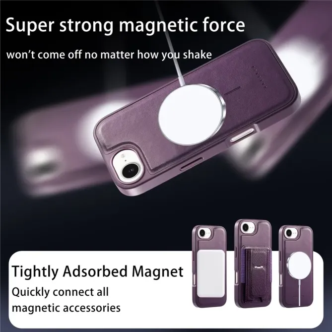 Coque iPhone 17e / 16e Porte-carte Détachable et Support Magnétique