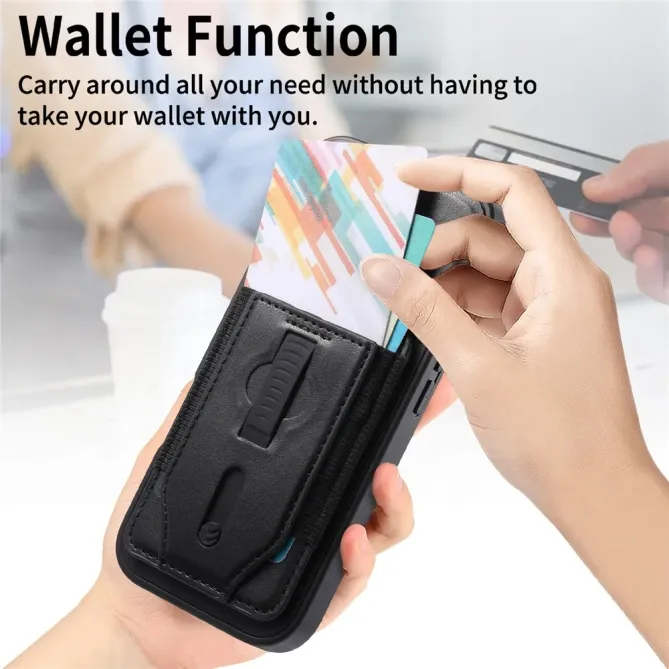 Coque iPhone 17e / 16e Porte-cartes Magnétique Détachable avec Sangle