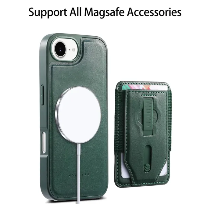 Coque iPhone 17e / 16e Porte-cartes Magnétique Détachable avec Sangle
