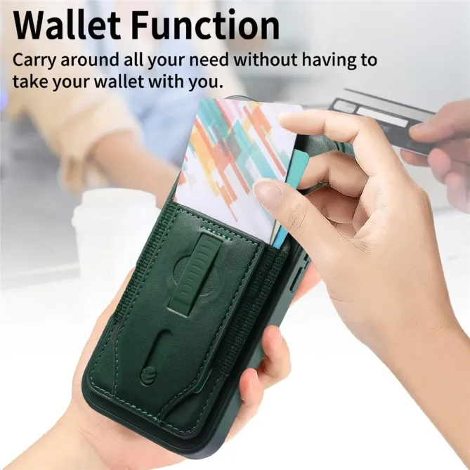 Coque iPhone 17e / 16e Porte-cartes Magnétique Détachable avec Sangle