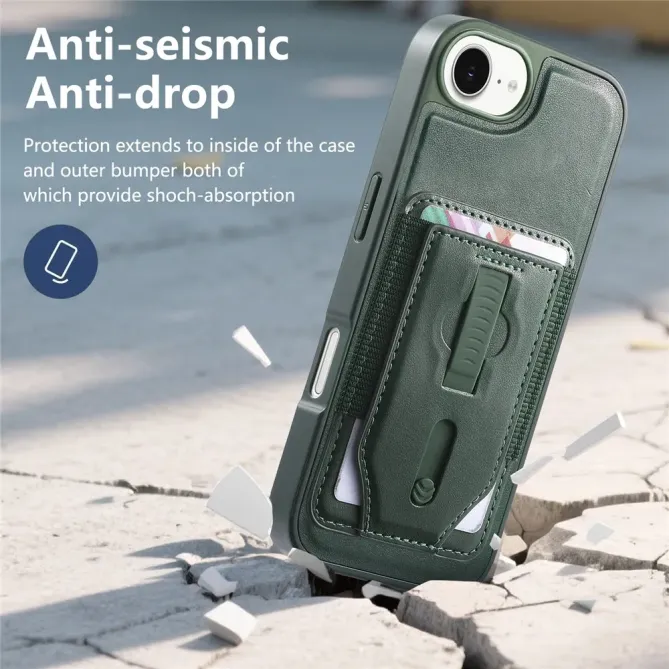 Coque iPhone 17e / 16e Porte-cartes Magnétique Détachable avec Sangle
