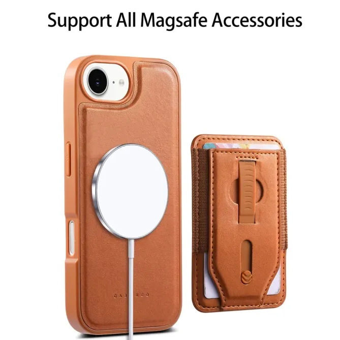 Coque iPhone 17e / 16e Porte-cartes Magnétique Détachable avec Sangle