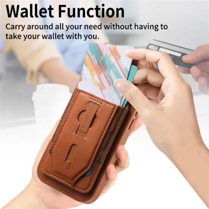 Coque iPhone 17e / 16e Porte-cartes Magnétique Détachable avec Sangle