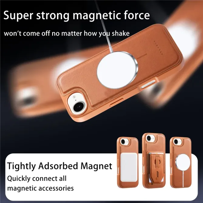 Coque iPhone 17e / 16e Porte-cartes Magnétique Détachable avec Sangle