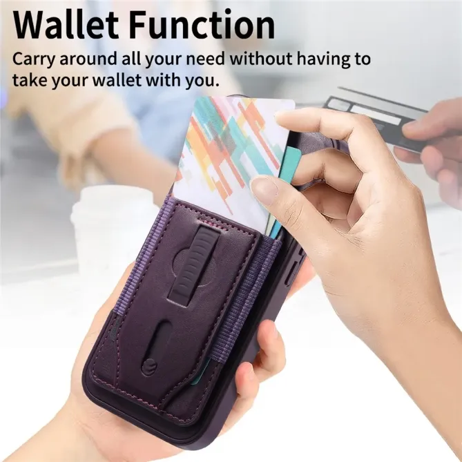 Coque iPhone 17e / 16e Porte-cartes Magnétique Détachable avec Sangle