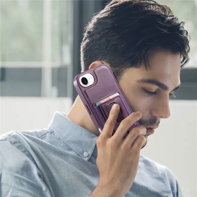 Coque iPhone 17e / 16e Porte-cartes Magnétique Détachable avec Sangle
