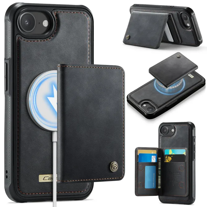 Coque iPhone 17e / 16e Magnétique 2-en-1 Porte-carte Détachable